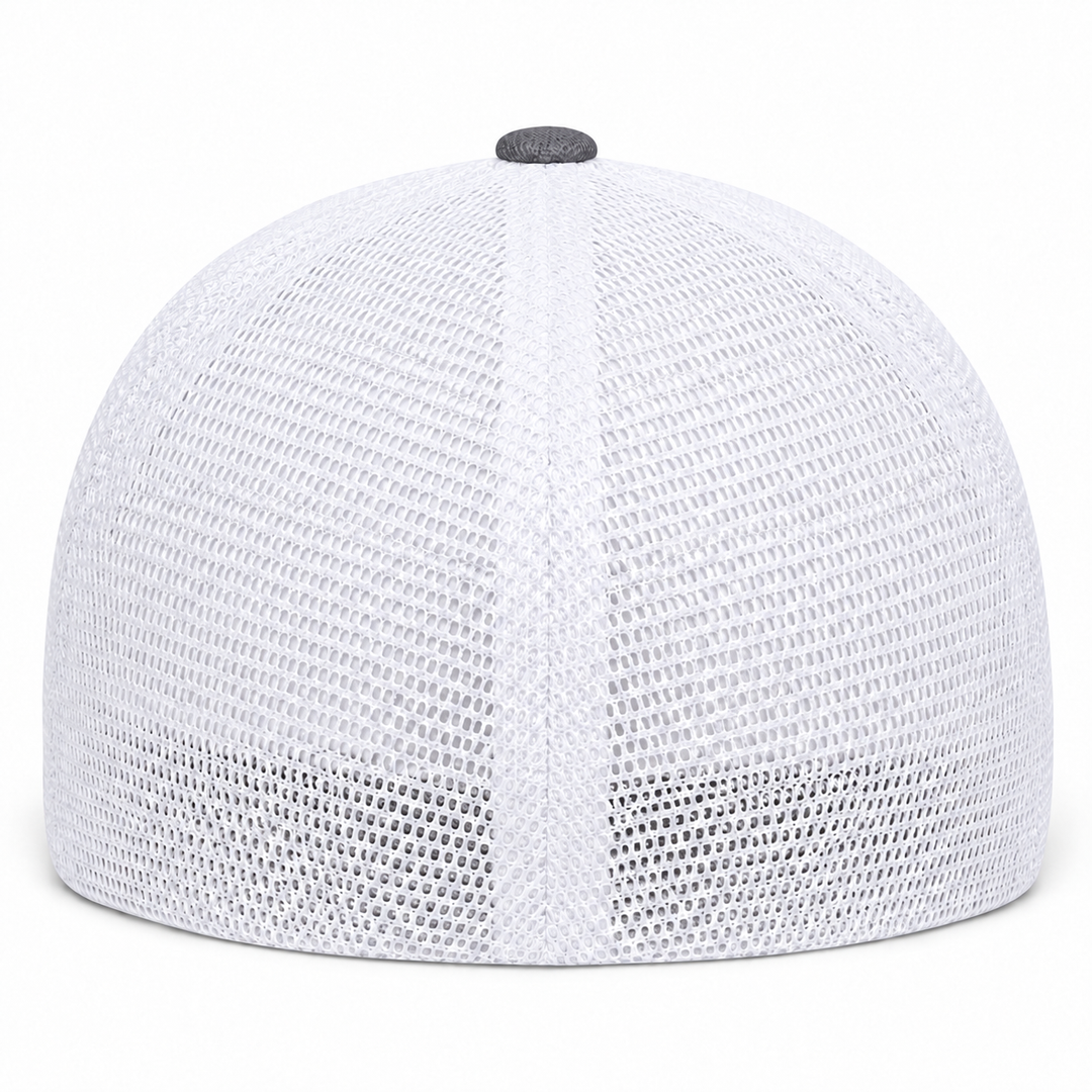 Flexfit Premium Blank Stretch Fit Trucker Baseball Cap - Charcoal/White - Product Image