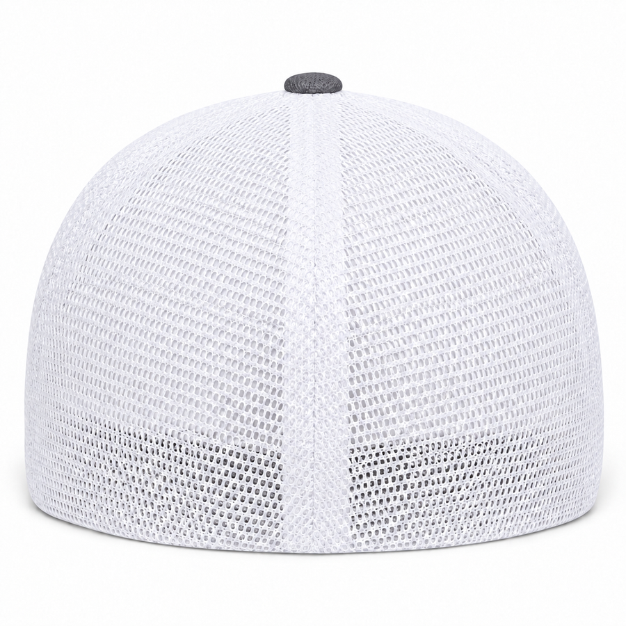 Flexfit Premium Blank Stretch Fit Trucker Baseball Cap - Charcoal/White