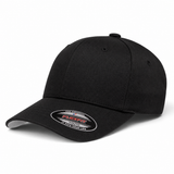 Flexfit Youth Premium Blank Stretch Fit Baseball Cap - Obsidian Black