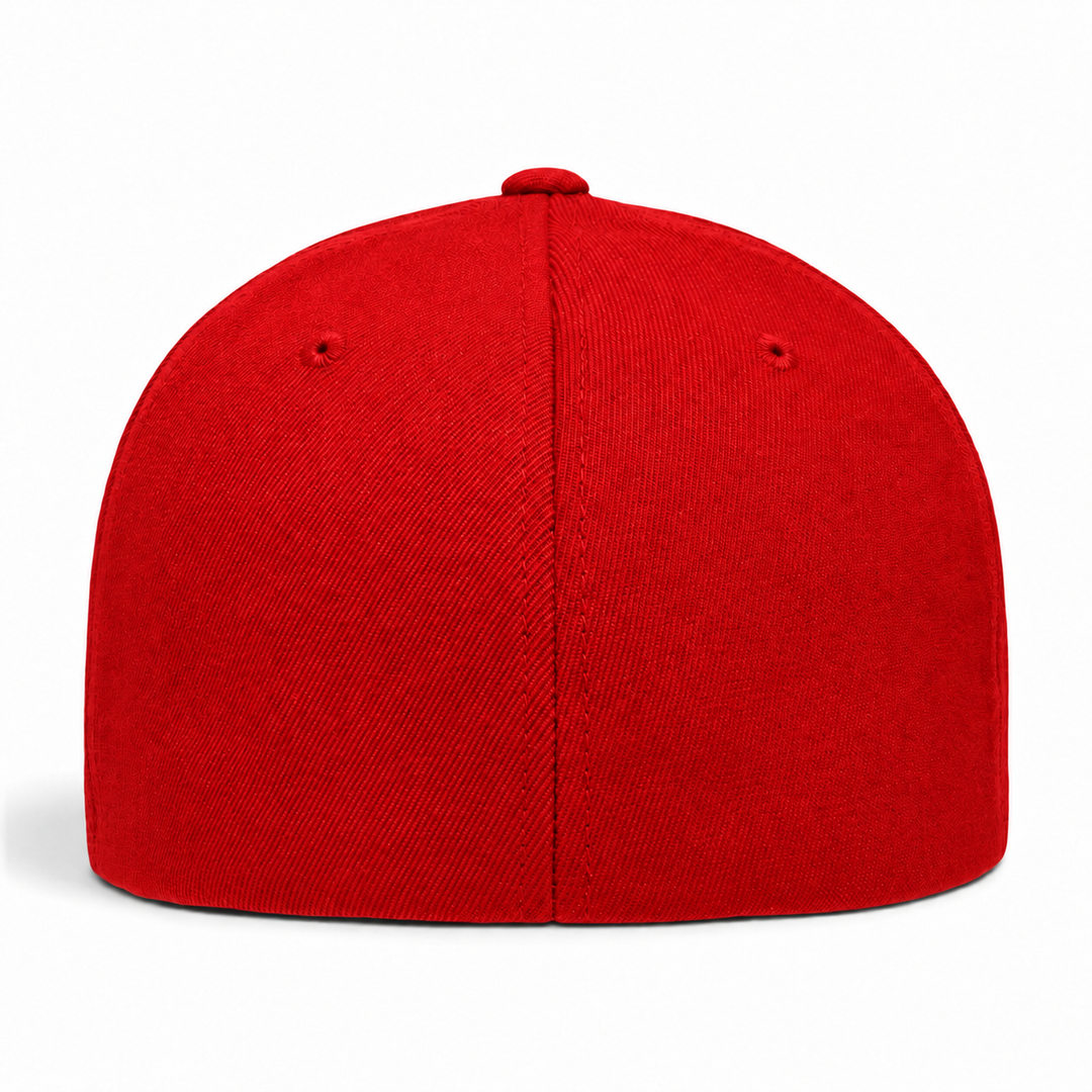Flexfit Youth Premium Blank Stretch Fit Baseball Cap - Rosso Red - Product Image