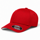 Flexfit Youth Premium Blank Stretch Fit Baseball Cap - Rosso Red