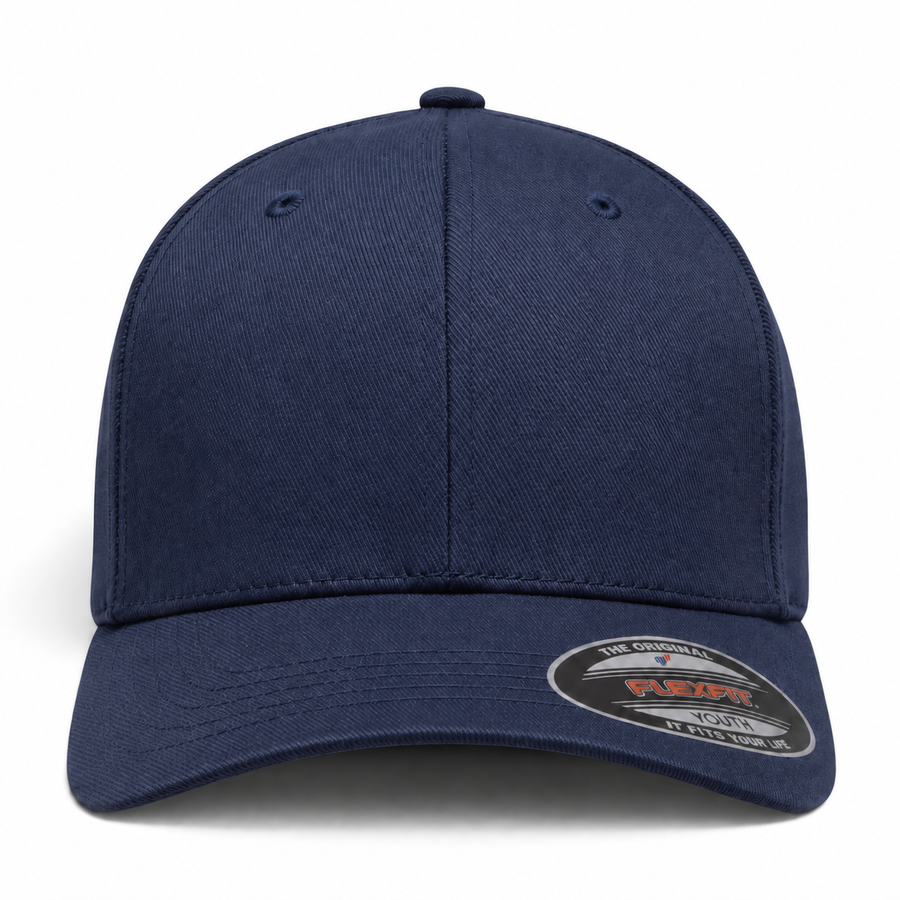 Flexfit Youth Premium Blank Stretch Fit Baseball Cap - Dark Navy