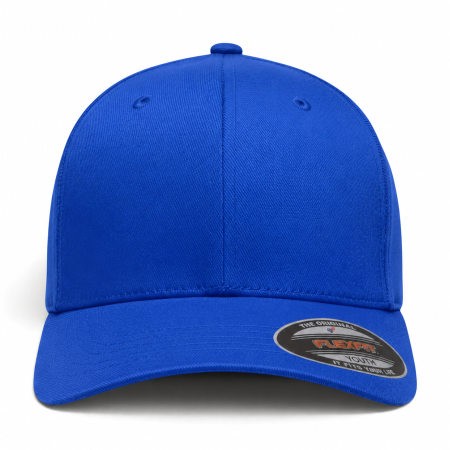Flexfit Youth Premium Blank Stretch Fit Baseball Cap - Scepter Blue