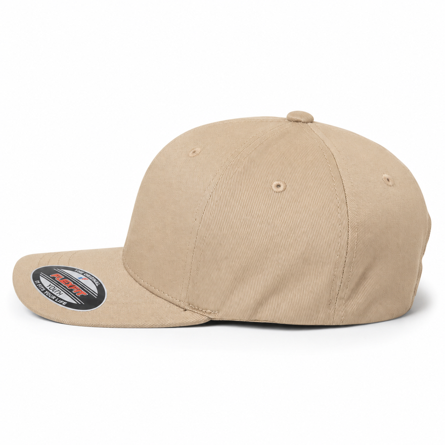 Flexfit Youth Premium Blank Stretch Fit Baseball Cap - Sand Tan