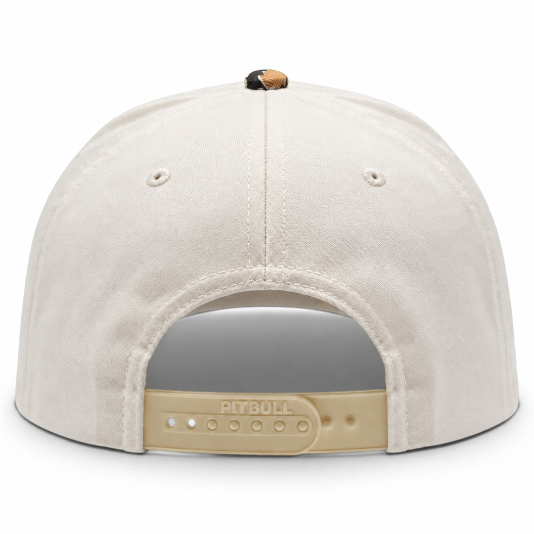 Pit Bull Cambridge PB273 Blank 5-Panel High Frame Adjustable Snapback Hat - Natural/Cheetah - Product Image