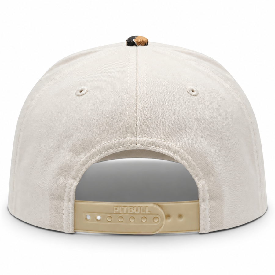 Pit Bull Cambridge PB273 Blank 5-Panel High Frame Adjustable Snapback Hat - Natural/Cheetah - Product Image