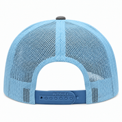 Pit Bull Cambridge PB222 Blank 6-Panel Mesh Trucker Adjustable Snapback Hat - Charcoal/Glacier - Product Image