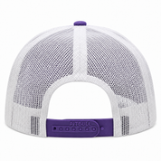 Pit Bull Cambridge PB222 Blank 6-Panel Mesh Trucker Adjustable Snapback Hat - Violet/White - Product Image