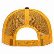 Pit Bull Cambridge PB222 Blank 6-Panel Mesh Trucker Adjustable Snapback Hat - Violet/Gold - Product Image