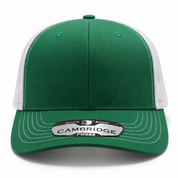 Pit Bull Cambridge PB222 Blank 6-Panel Mesh Trucker Adjustable Snapback Hat - Kelly/White