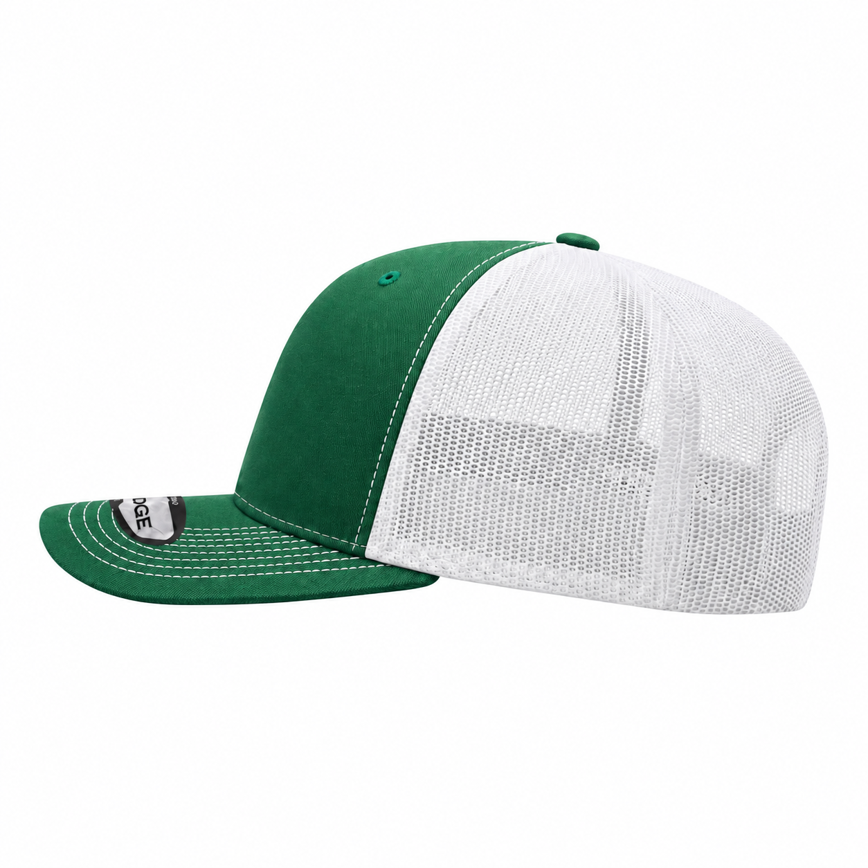 Pit Bull Cambridge PB222 Blank 6-Panel Mesh Trucker Adjustable Snapback Hat - Kelly/White