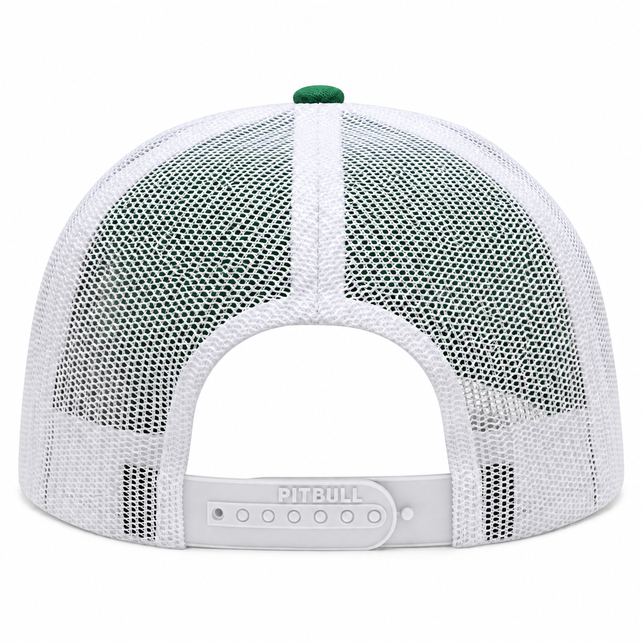 Pit Bull Cambridge PB222 Blank 6-Panel Mesh Trucker Adjustable Snapback Hat - Kelly/White