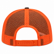 Pit Bull Cambridge PB222 Blank 6-Panel Mesh Trucker Adjustable Snapback Hat - Charcoal/Orange