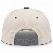 Pit Bull Cambridge PB274 Blank 5-Panel High Frame Adjustable Snapback Hat - Creme/Gray