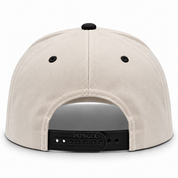 Pit Bull Cambridge PB274 Blank 5-Panel High Frame Adjustable Snapback Hat - Creme/Black - Product Image