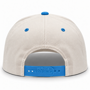 Pit Bull Cambridge PB274 Blank 5-Panel High Frame Adjustable Snapback Hat - Creme/Light Blue