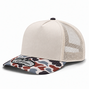 Pit Bull Cambridge PB275 Blank 5-Panel High Frame Adjustable Snapback Hat - Creme/Cream Camo