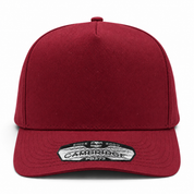 Pit Bull Cambridge PB273 Blank 5-Panel High Frame Adjustable Snapback Hat - Maroon