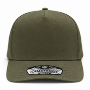 Pit Bull Cambridge PB273 Blank 5-Panel High Frame Adjustable Snapback Hat - Olive
