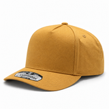 Pit Bull Cambridge PB273 Blank 5-Panel High Frame Adjustable Snapback Hat - Tan Gold