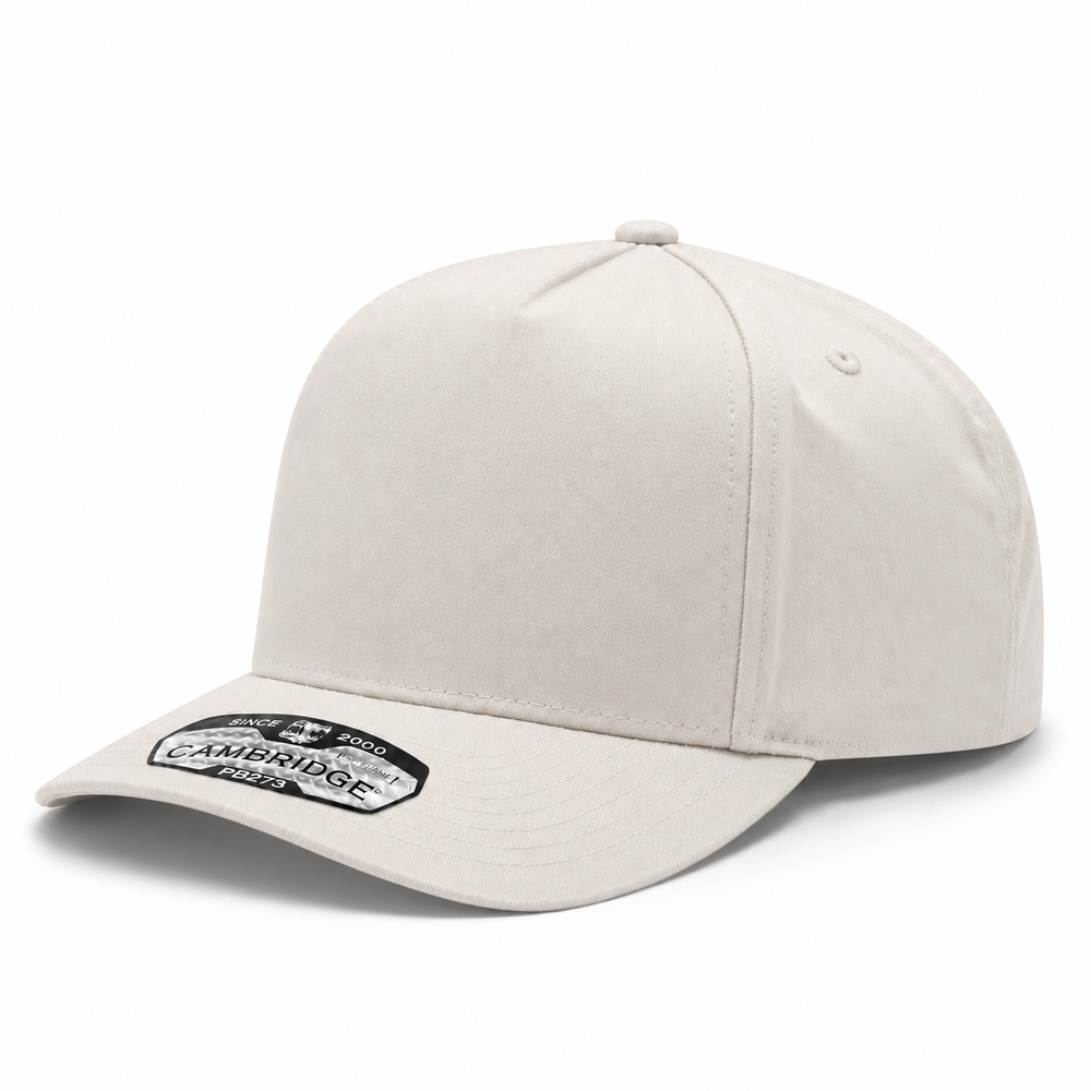 Pit Bull Cambridge PB273 Blank 5-Panel High Frame Adjustable Snapback Hat - Creme - Product Image