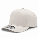 Pit Bull Cambridge PB273 Blank 5-Panel High Frame Adjustable Snapback Hat - Creme