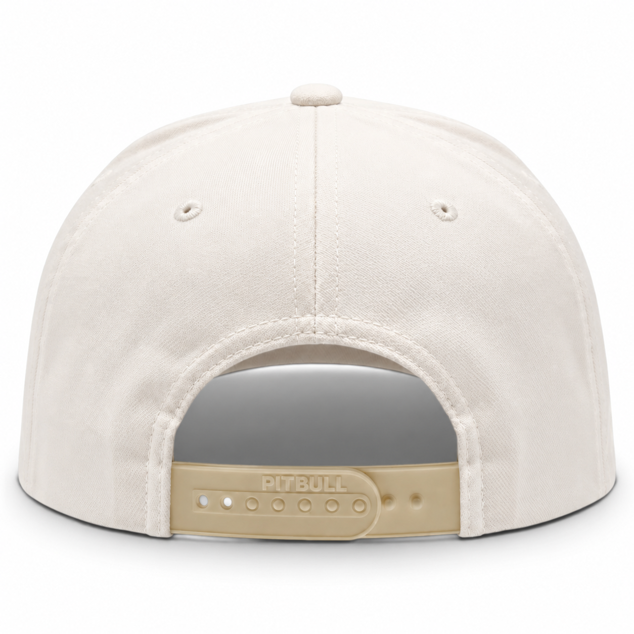 Pit Bull Cambridge PB273 Blank 5-Panel High Frame Adjustable Snapback Hat - Creme