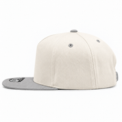 Pit Bull Cambridge PB292 Blank 5-Panel Mesh Trucker Adjustable Snapback Hat - Creme/Silver