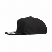 YP Classics Premium Blank 5-Panel Light Structured Adjustable Snapback Hat - Black