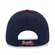 Atlanta Braves '47 Brand MVP Adjustable Baseball Cap - Navy/Red - Product Image