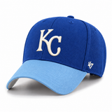 Kansas City Royals '47 Brand MVP Adjustable Baseball Cap - Royal Blue/Light Blue