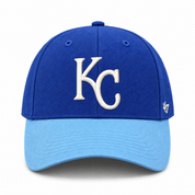 Kansas City Royals '47 Brand MVP Adjustable Baseball Cap - Royal Blue/Light Blue - Product Image