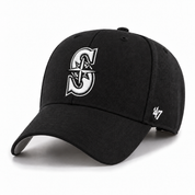 Seattle Mariners '47 Brand MVP Adjustable Baseball Cap - Black