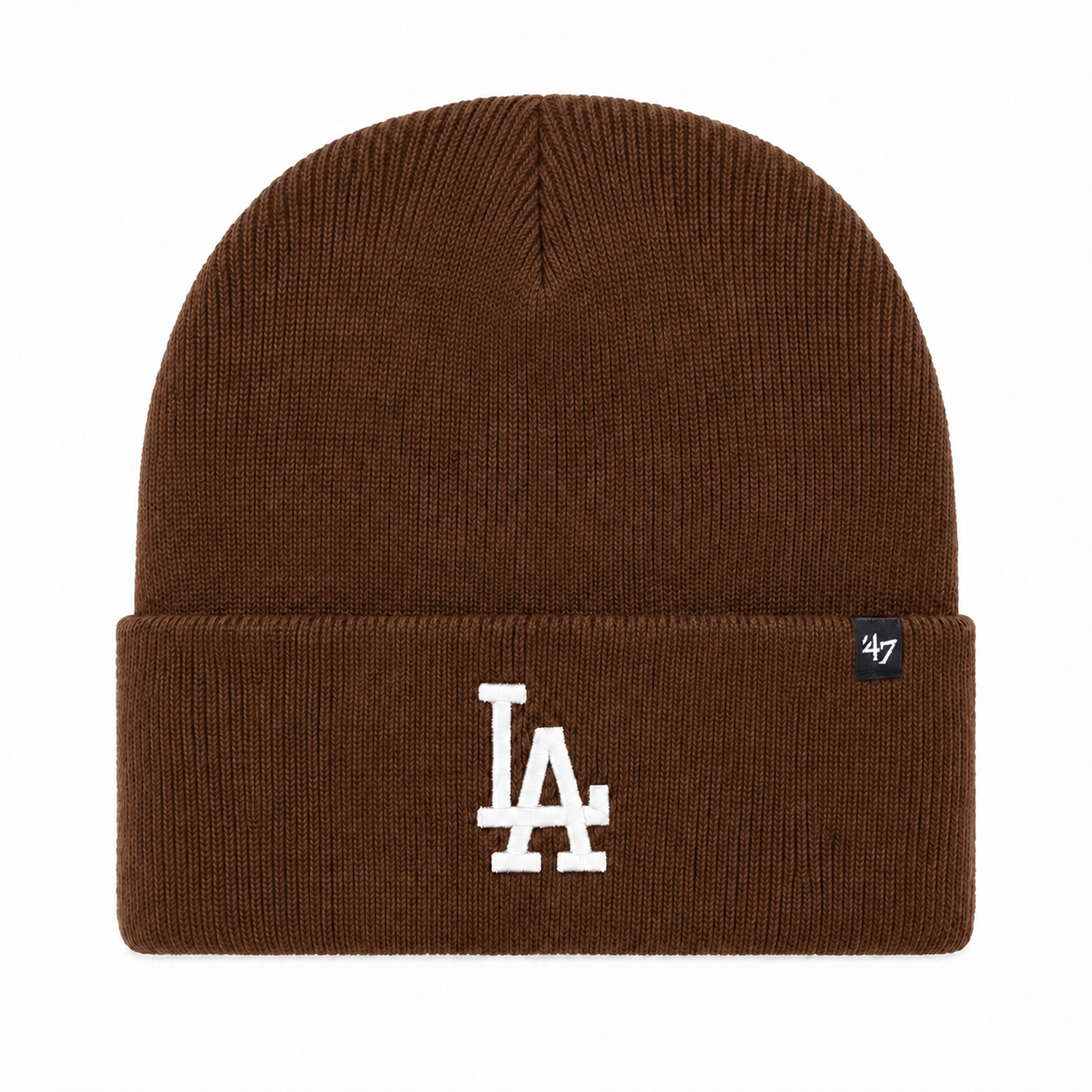Los Angeles Dodgers '47 Brand Cuff Knit Beanie - Brown - Product Image