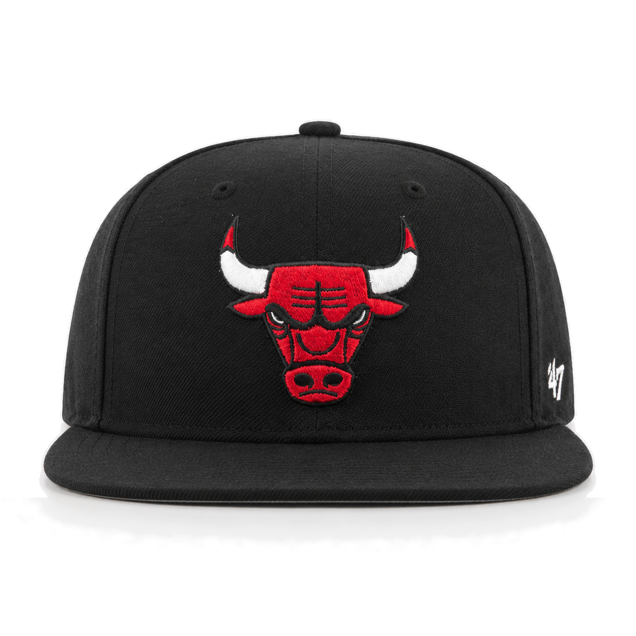 Chicago Bulls '47 Brand Captain Adjustable Snapback - Black - Product Image