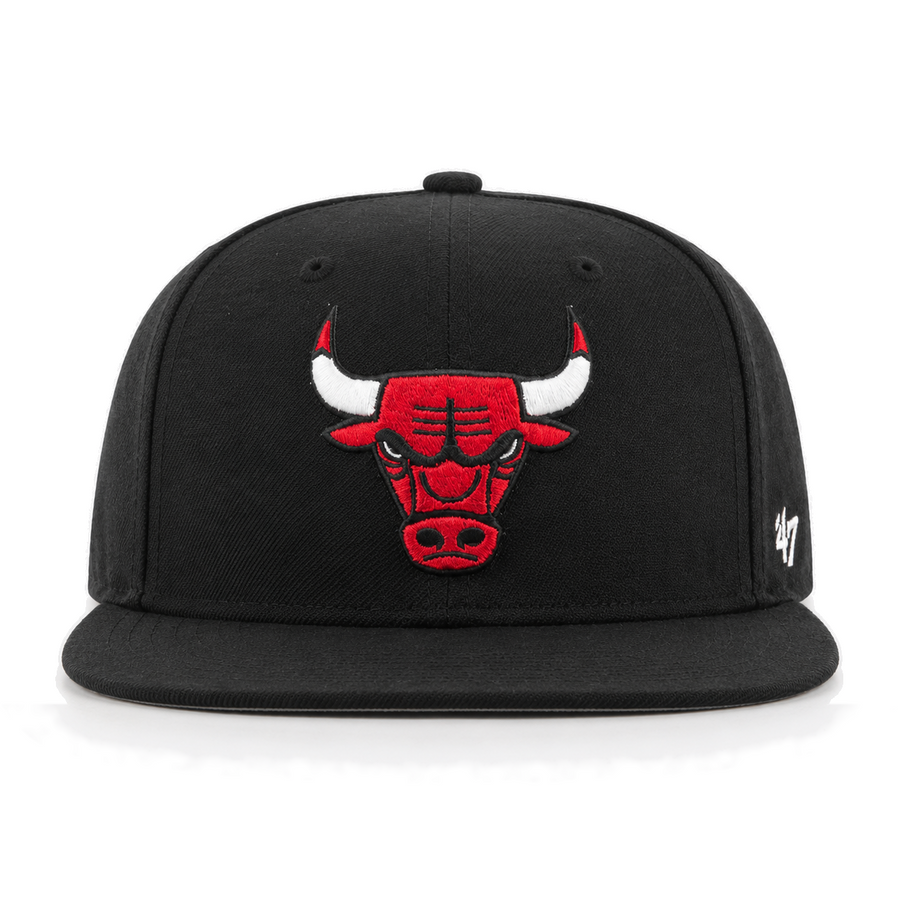 Chicago Bulls '47 Brand Captain Adjustable Snapback - Black - Product Image