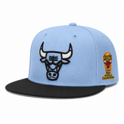 Chicago Bulls Baby Blue/Black Mitchell & Ness Snapback - Product Image