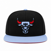 Chicago Bulls Black/Baby Blue Mitchell & Ness Snapback - Product Image