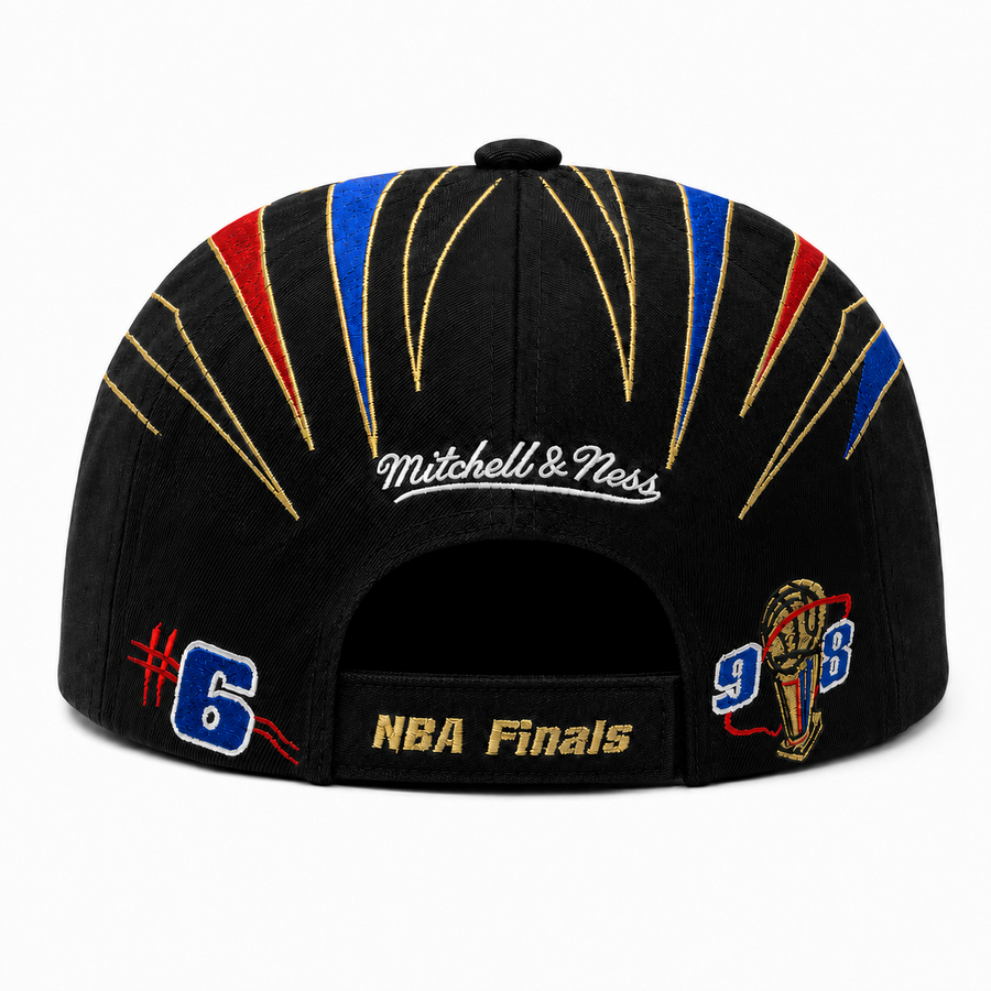 Chicago Bulls ' Champion Series' Black Mitchell & Ness OG Adjustable Snapback Hat - Product Image