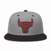 Chicago Bulls Gray/Black Mitchell & Ness Snapback - Product Image
