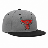 Chicago Bulls Gray/Black Mitchell & Ness Snapback