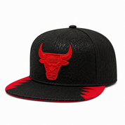 Chicago Bulls 'Multi Texture' Black Mitchell & Ness Adjustable OG Snapback Hat - Product Image