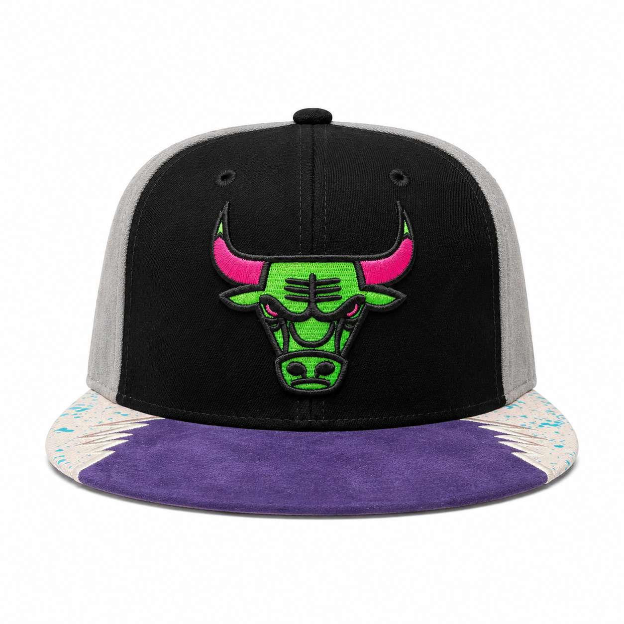 Chicago Bulls 'Multi Texture' Multicolor Vintage Mitchell & Ness Snapback - Product Image