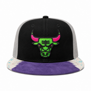 Chicago Bulls 'Multi Texture' Multicolor Vintage Mitchell & Ness Snapback - Product Image