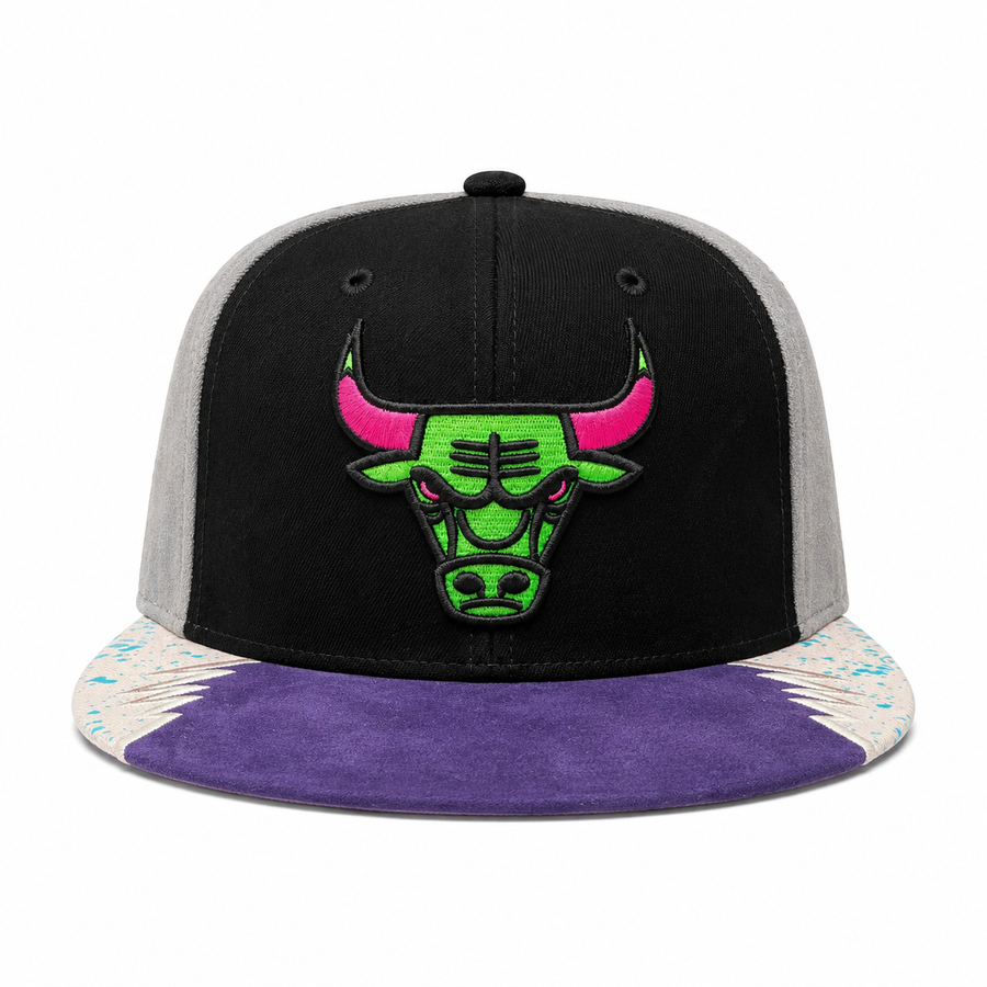 Chicago Bulls 'Multi Texture' Multicolor Vintage Mitchell & Ness Snapback - Product Image