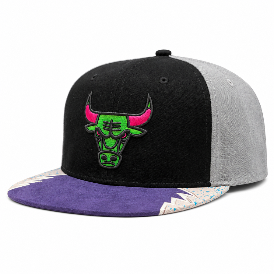 Chicago Bulls 'Multi Texture' Multicolor Vintage Mitchell & Ness Snapback - Product Image