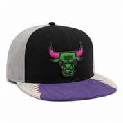 Chicago Bulls 'Multi Texture' Multicolor Vintage Mitchell & Ness Snapback - Product Image