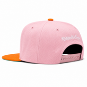 Chicago Bulls Pink/Orange Mitchell & Ness Adjustable OG Snapback Hat - Product Image