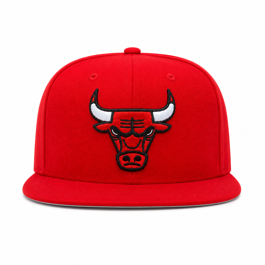 Chicago Bulls Red Mitchell & Ness Snapback - Product Image