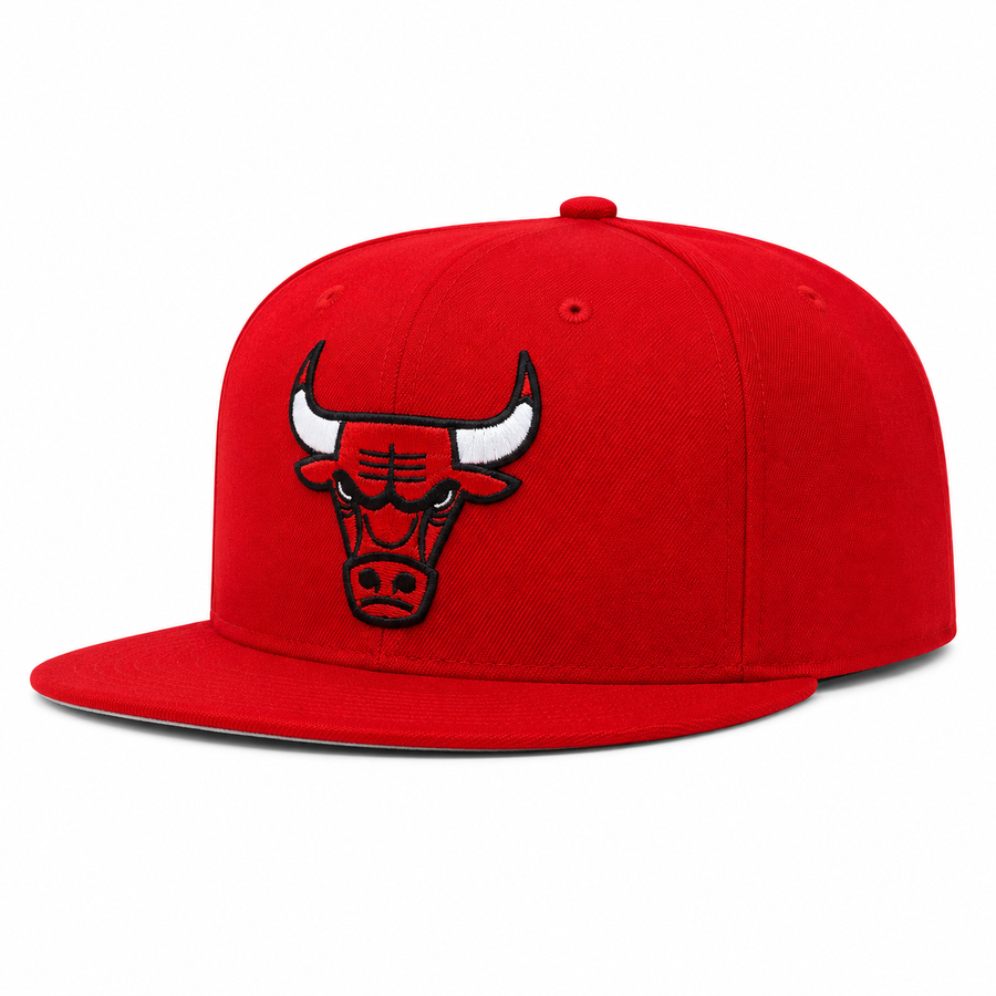 Chicago Bulls Red Mitchell & Ness Snapback - Product Image